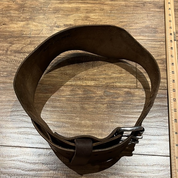 Clifford Lenox THE ORIGINAL // LEATHER LIFTING BELT // BROWN - Picture 10 of 13